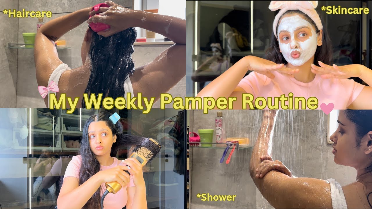 My Weekly Pamper Routine \ Shower \Skincare \ haircare