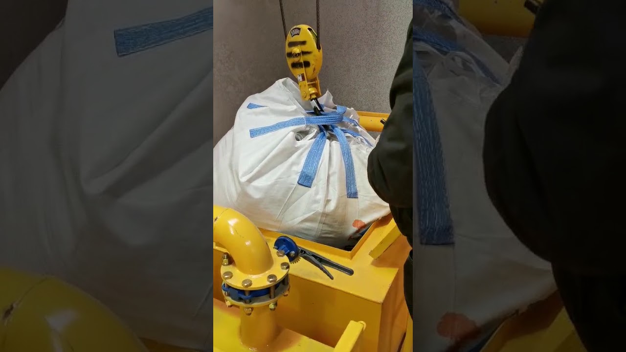 jumbo bag breaking machine /big bag silo