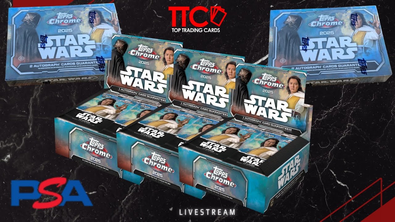 TTC BOX BREAK STREAM 🔥🔥 TOPPS 2025 STAR WARS CHROME RELEASE DAY 🔥🔥 | 20.08.2025