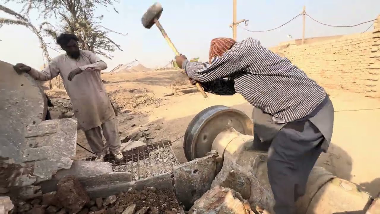 Unbelievable Stone Crushing | Giant Rocks Smashed by Hammer | Extreme Crushing