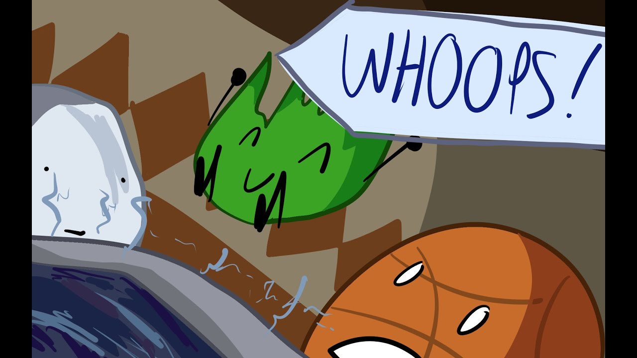 BFDI Animation: Grassy jumps into an active washing machine