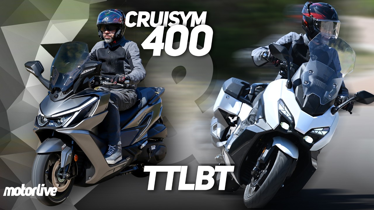 Essais Sym TTLBT et Cruisym 400 2026