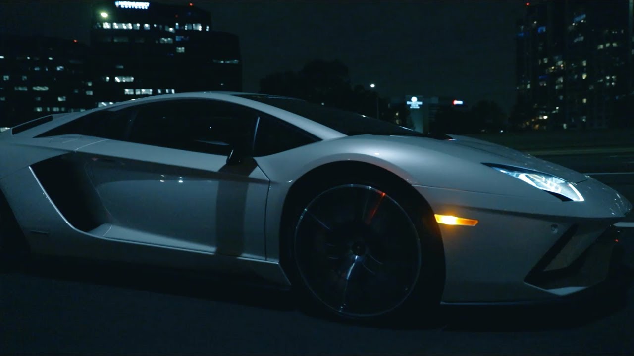 A night out with a Lamborghini Aventador S.