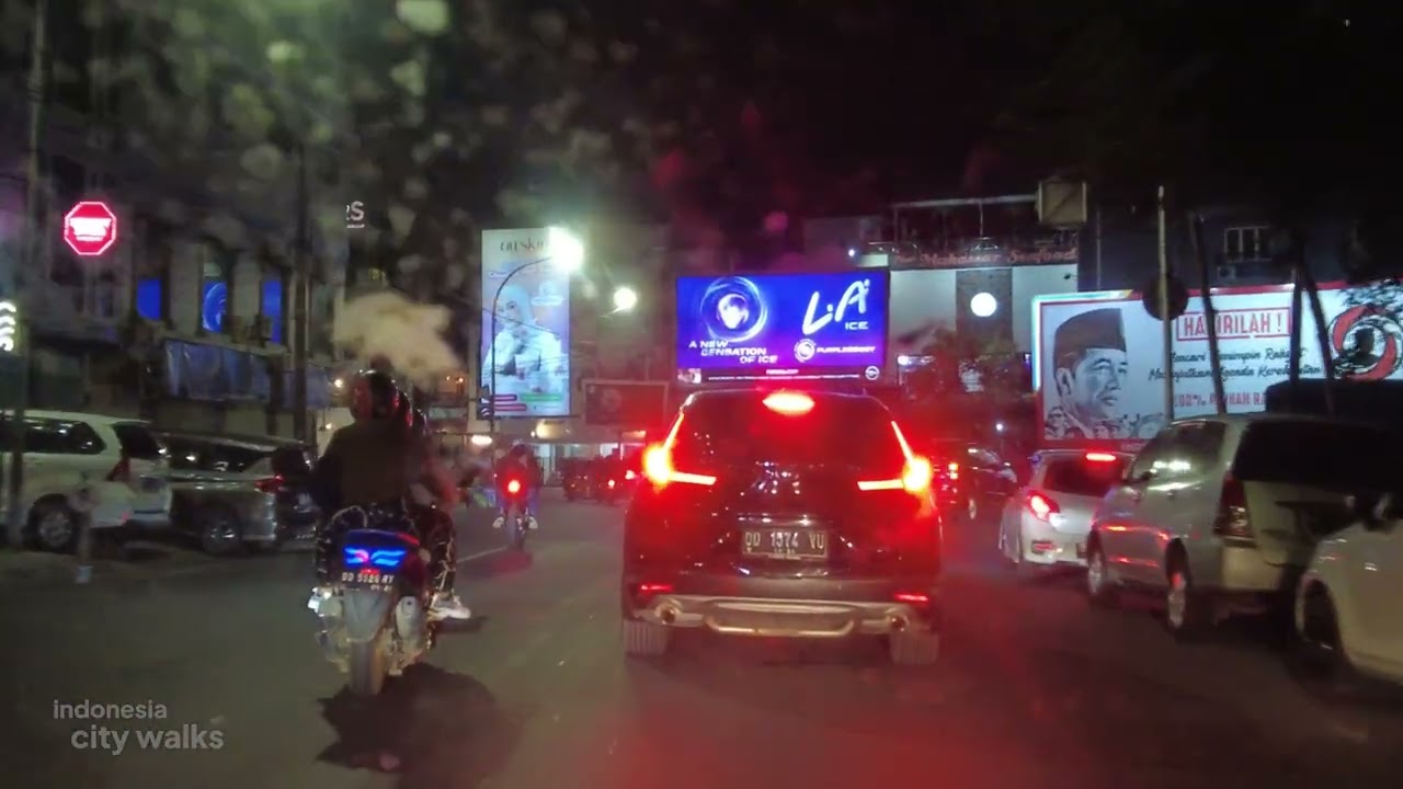 Keliling Makassar Malam -  Jl. Bawakaraeng Jl. Botolempangan Jl. Lamadukelleng Jl. Metro Tj. Bunga