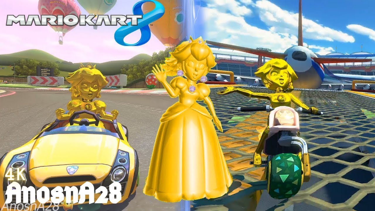 Mario kart 8: Gold Peach [4K]