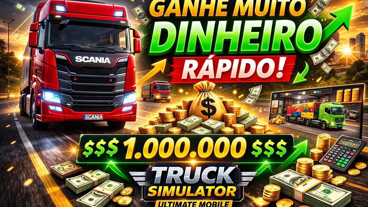 👉 GANHE MUITO DINHEIRO RÁPIDO no Truck Simulator Ultimate Mobile! 💰🚛 (Método Fácil)