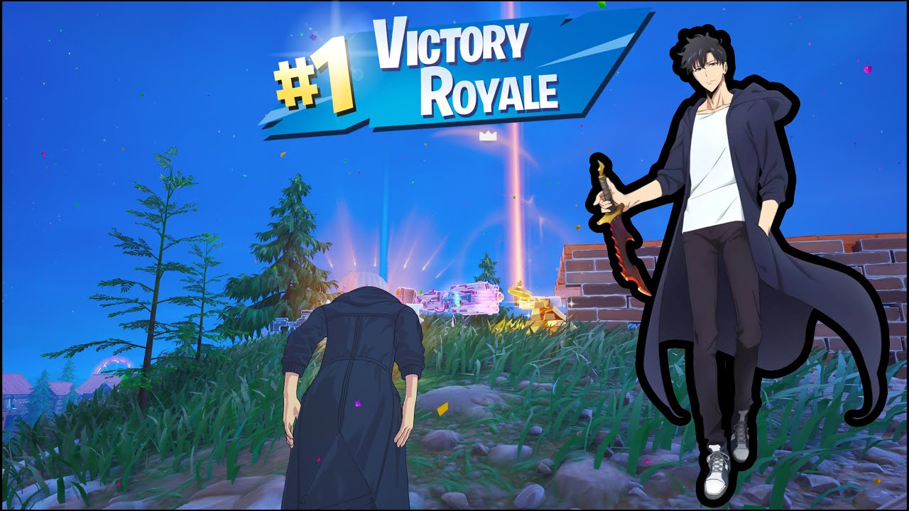 Buying All Solo Leveling Cosmetics + Sung Jinwoo Gameplay Fortnite