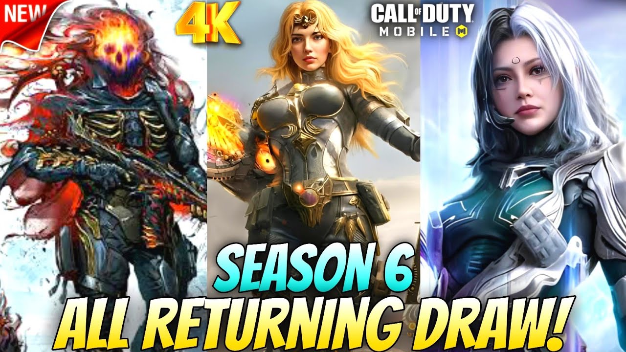 *NEW* Season 6 All Returning Lucky Draws Leaks 2025 | Mythic Ghost Mythic BP50 & Mythic QQ9 | Codm
