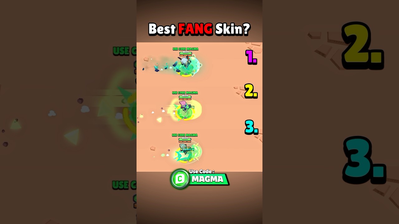 Which one is the best Fang Skin? 🤧 #brawlstars #brawlstarsshorts #brawltalk