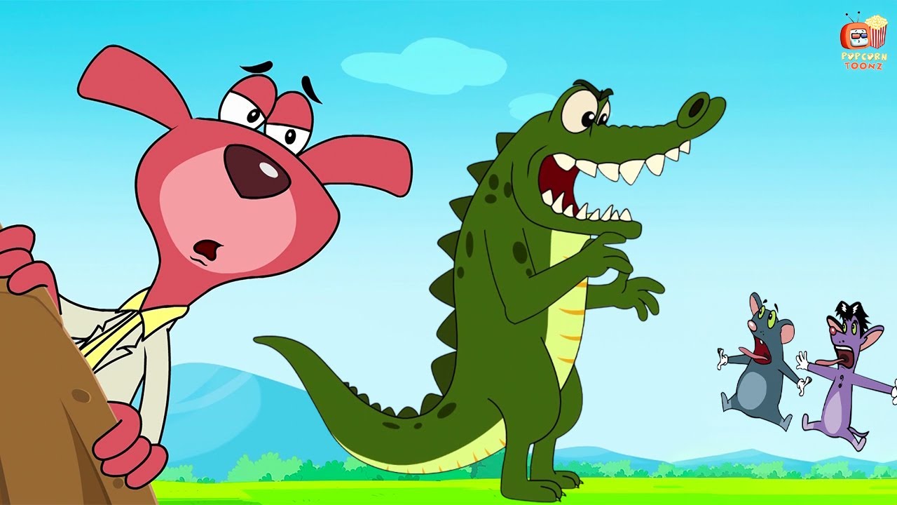 Ohh No!  Will the Crocodile Finally Catch the Rats? Who Wins? | Dog and Rat Cartoon | Rat A Tat |