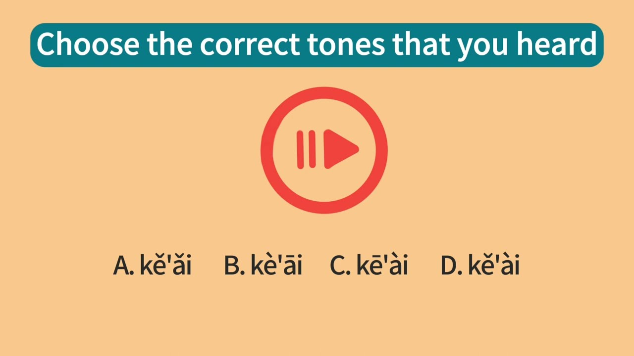 Test your Chinese tone listening skills.