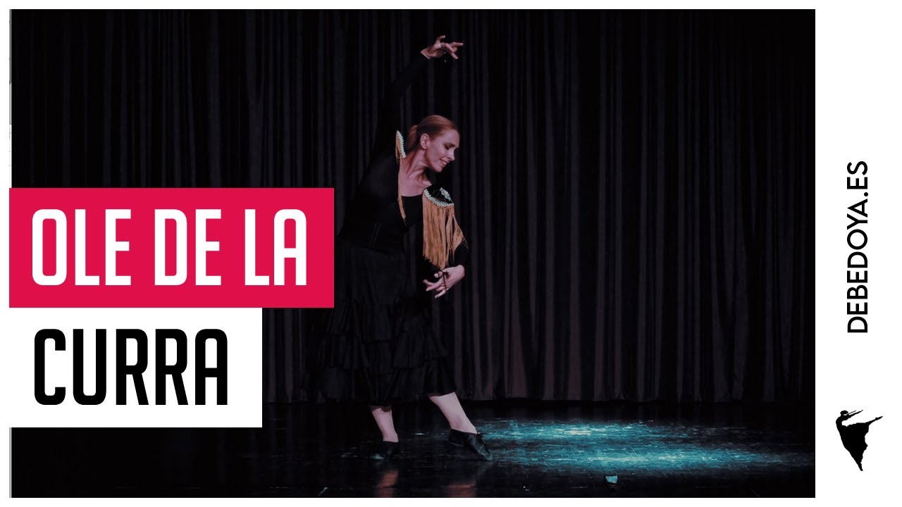 Olé de la Curra, bailado en el escenario