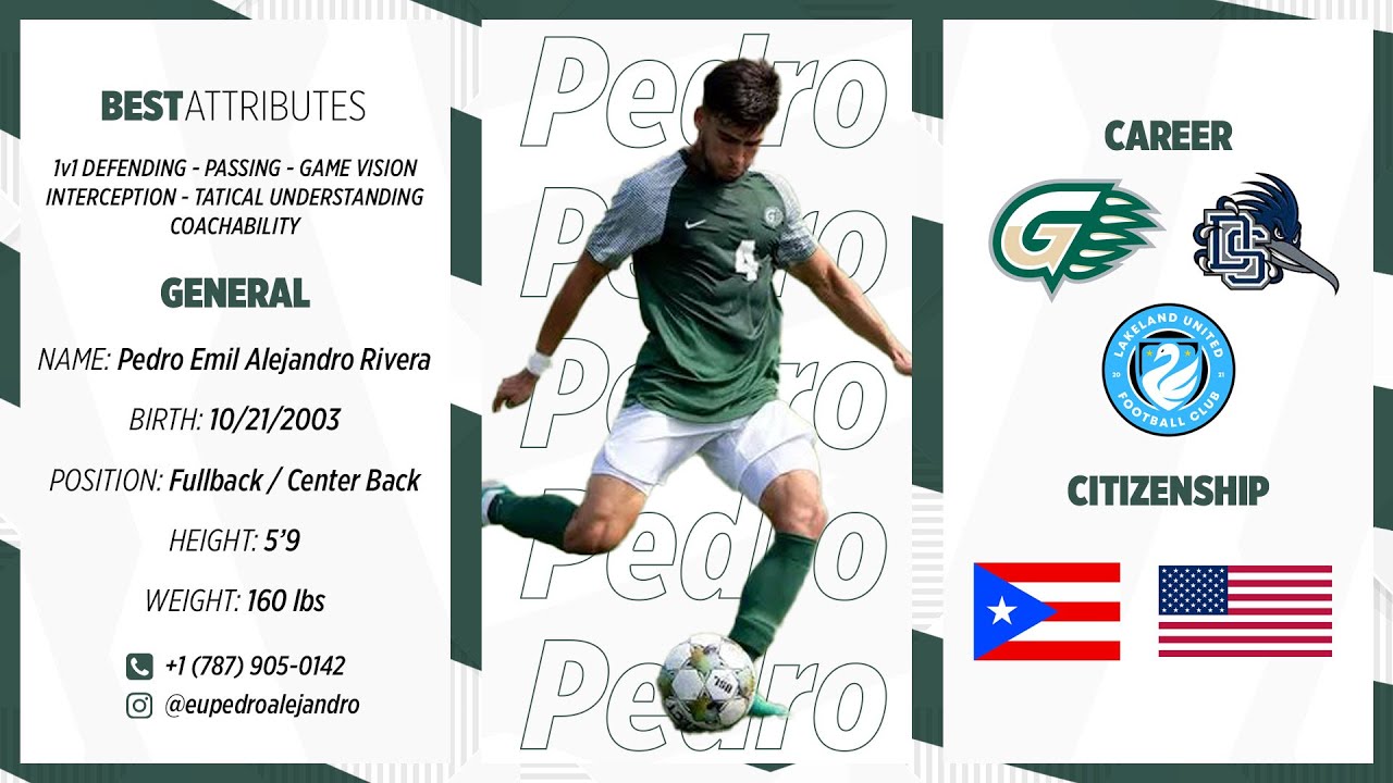 Pedro Alejandro - Defender - Fall Highlights
