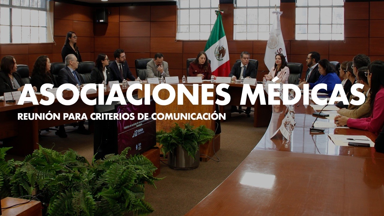 Reunión con Asociaciones Médicas para criterios de comunicación en materia de comunicación.