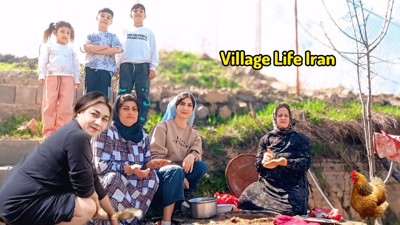 Village Lifestyle Iran:Cooking Traditional Bread in the village #rurallife