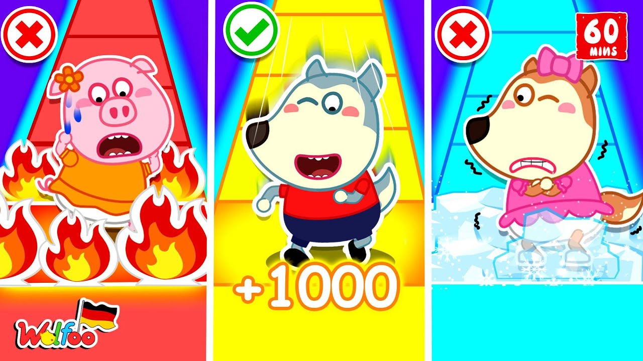 Wolfoo Geschichte 🐺 Wolfoo spielt mit Lucy eine riesige Brettspiel-Challenge | Videos für Kinder