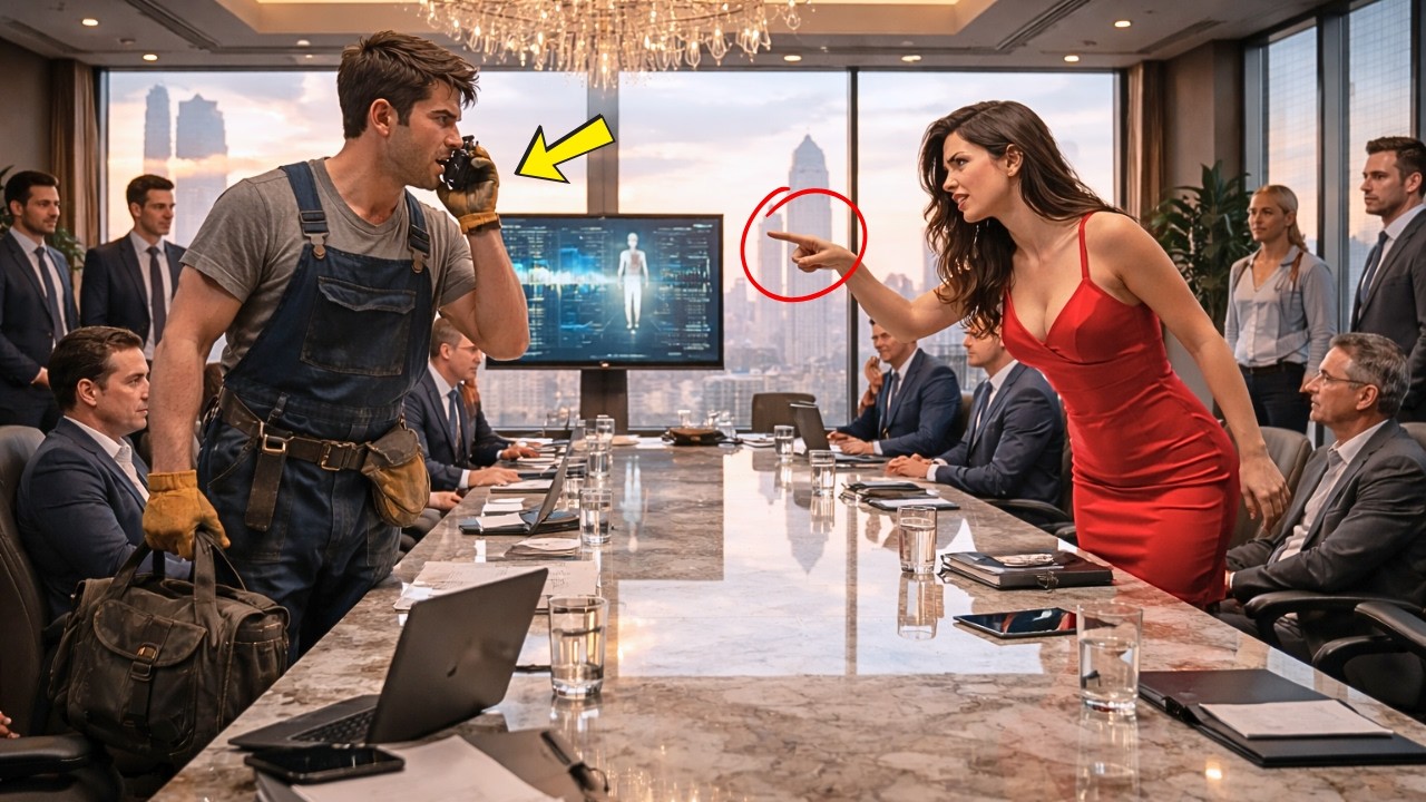 Boardroom Called Security on Single Dad — His 3 Whispered Words Left Everyone Completely Frozen