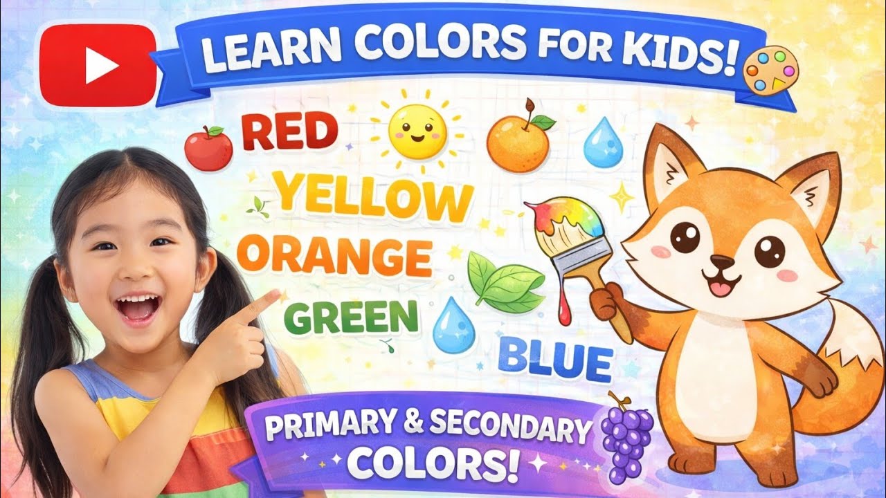 Learn Colors for Kids & Toddlers 🍎 Fun Educational Video!