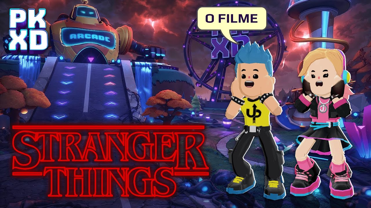 😱 24 Horas no MUNDO INVERTIDO de Stranger Things no PK XD - O FILME