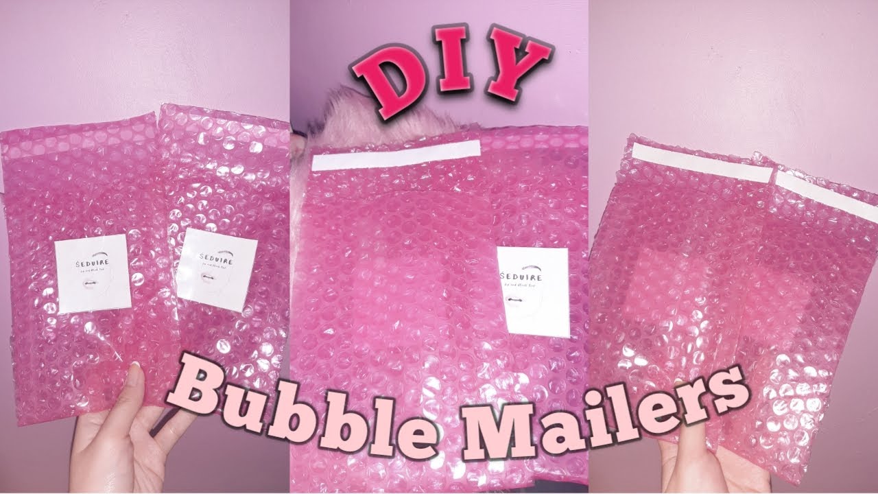 Vlog # 2 | DIY Pink Bubble Mailers For Small Business