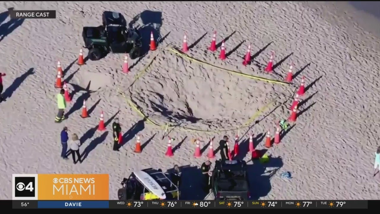 1 child dead, another hospitalized after sand hole collapses in Lauderdale-By-The-Sea
