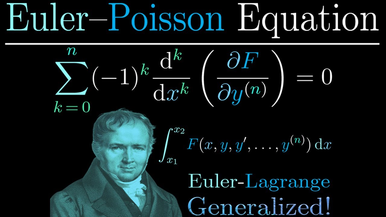 Deriving the Euler Poisson Equation | Generalizing the Euler Lagrange Equation