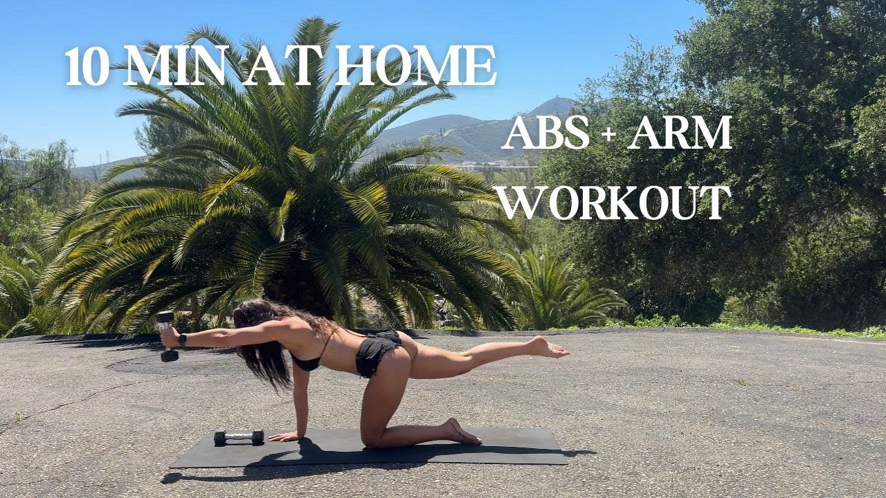 10 MIN BIKINI AT HOME ABS + ARM WORKOUT + GABRIELLA ELLYSE
