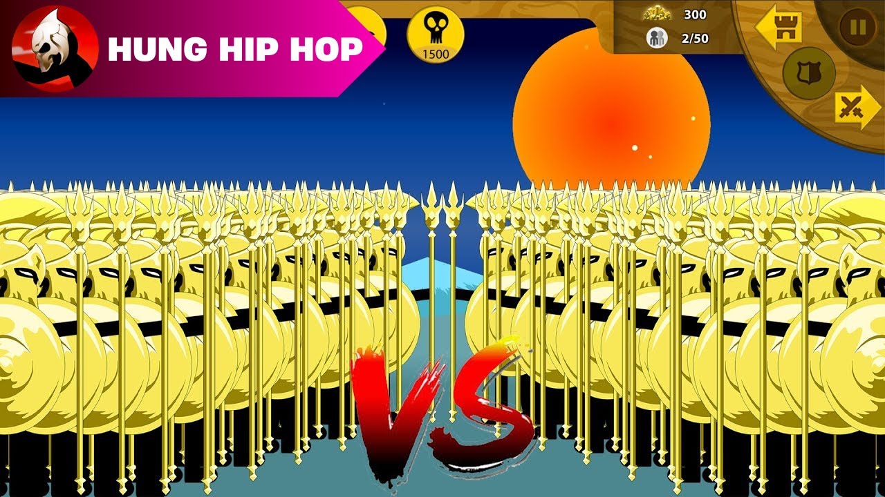 SPEARTON GOLDEN BATTLE ARMY - STICK WAR LEGACY - HUNG HIP HOP