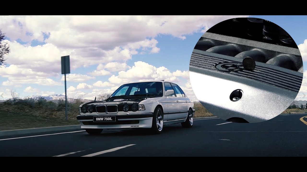 Worlds smoothest BMW V12 engine coin balance test E32 750il Kamotors