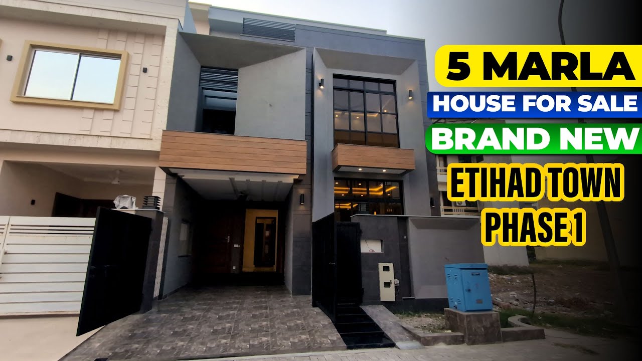 5 Marla Luxury House for Sale 🏡 | Etihad Town Phase 1 Lahore | Double Story Living Tour 2025