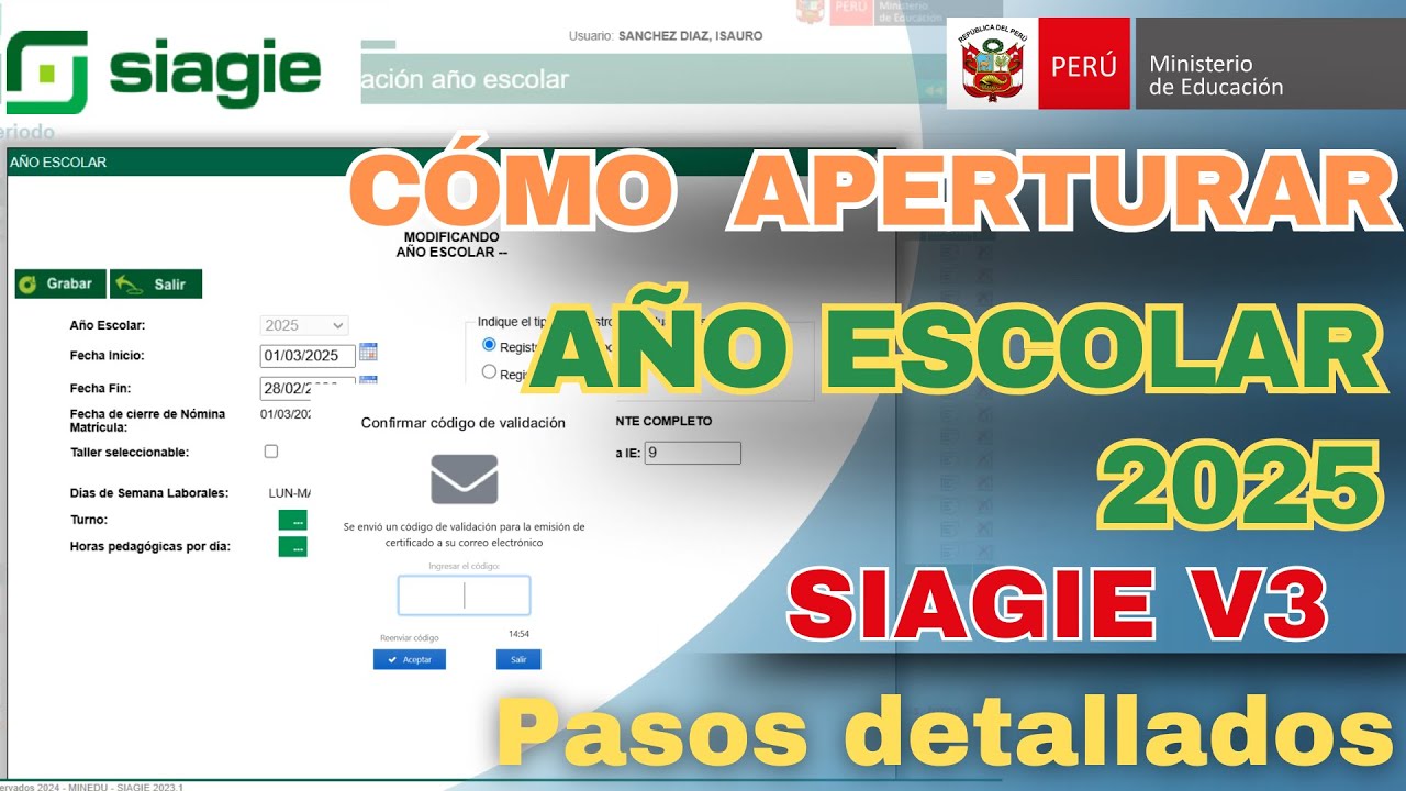 COMO APERTURAR AÑO ESCOLAR 2025 EN SIAGIE | CREAR AÑO ESCOLAR 2025 COMPLETO Y DETALLADO.