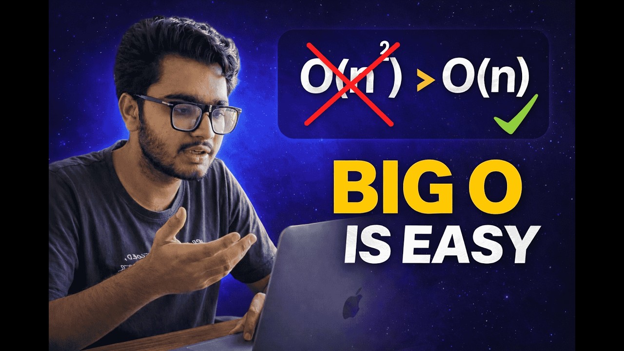 Time & Space Complexity Explained from Scratch (Big O Notation)