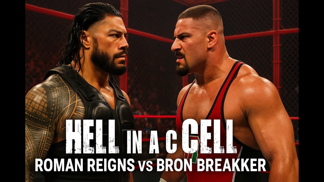 Hell in a Cell: Roman Reigns vs Bron Breaker 🔥 PS5 WWE 2K Showdown!