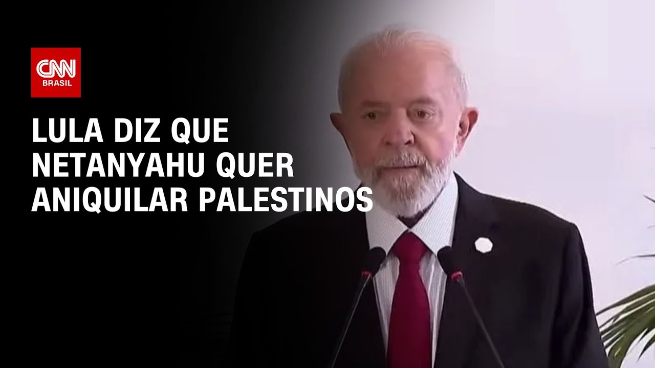 Lula diz que Netanyahu quer aniquilar palestinos | AGORA CNN