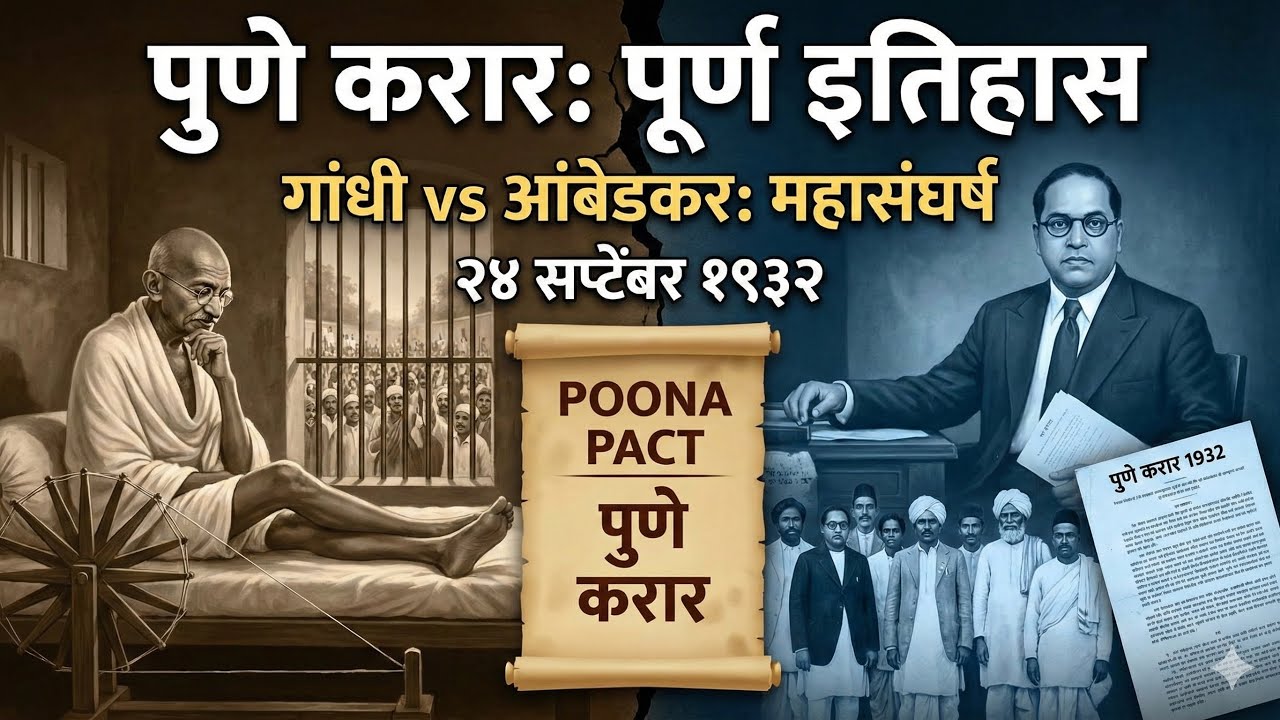 Pourna Karar Full History | Ambedkar vs Gandhi | Pune Pact Explained in Marathi | 