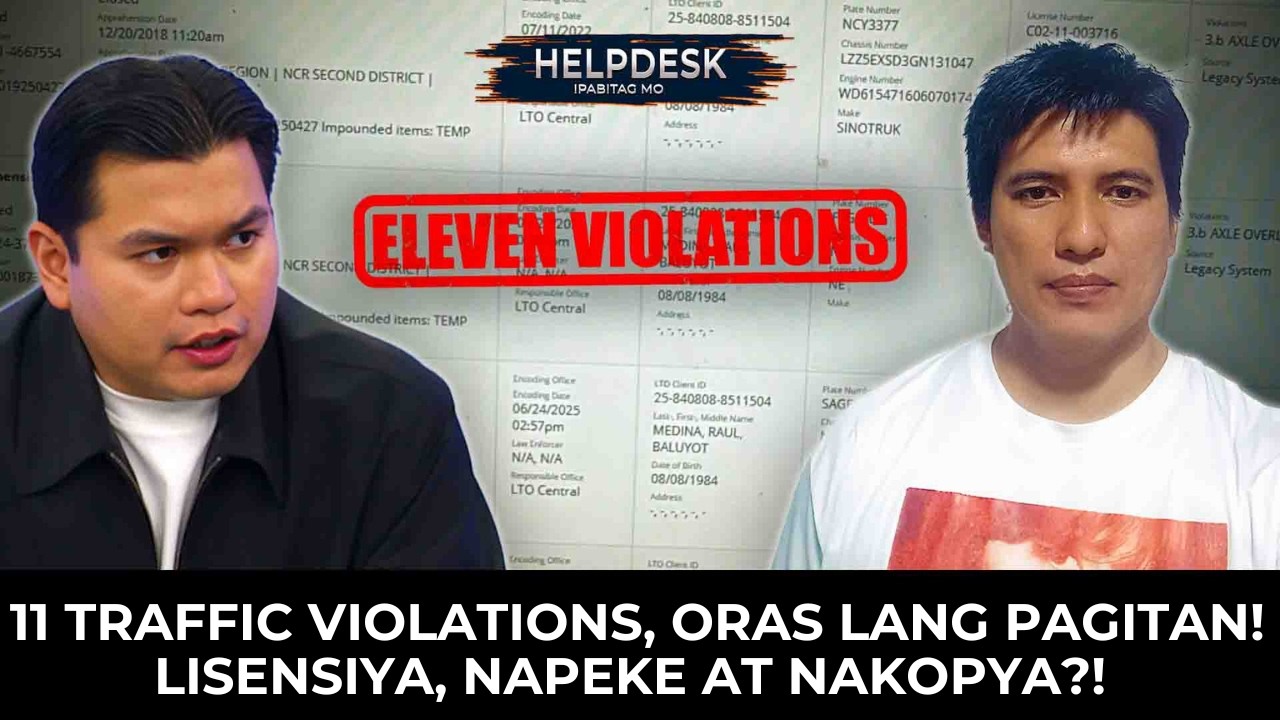 Kababalaghan?! Drayber nasa Bataan, pero mga Traffic Violations, nasa Metro Manila!