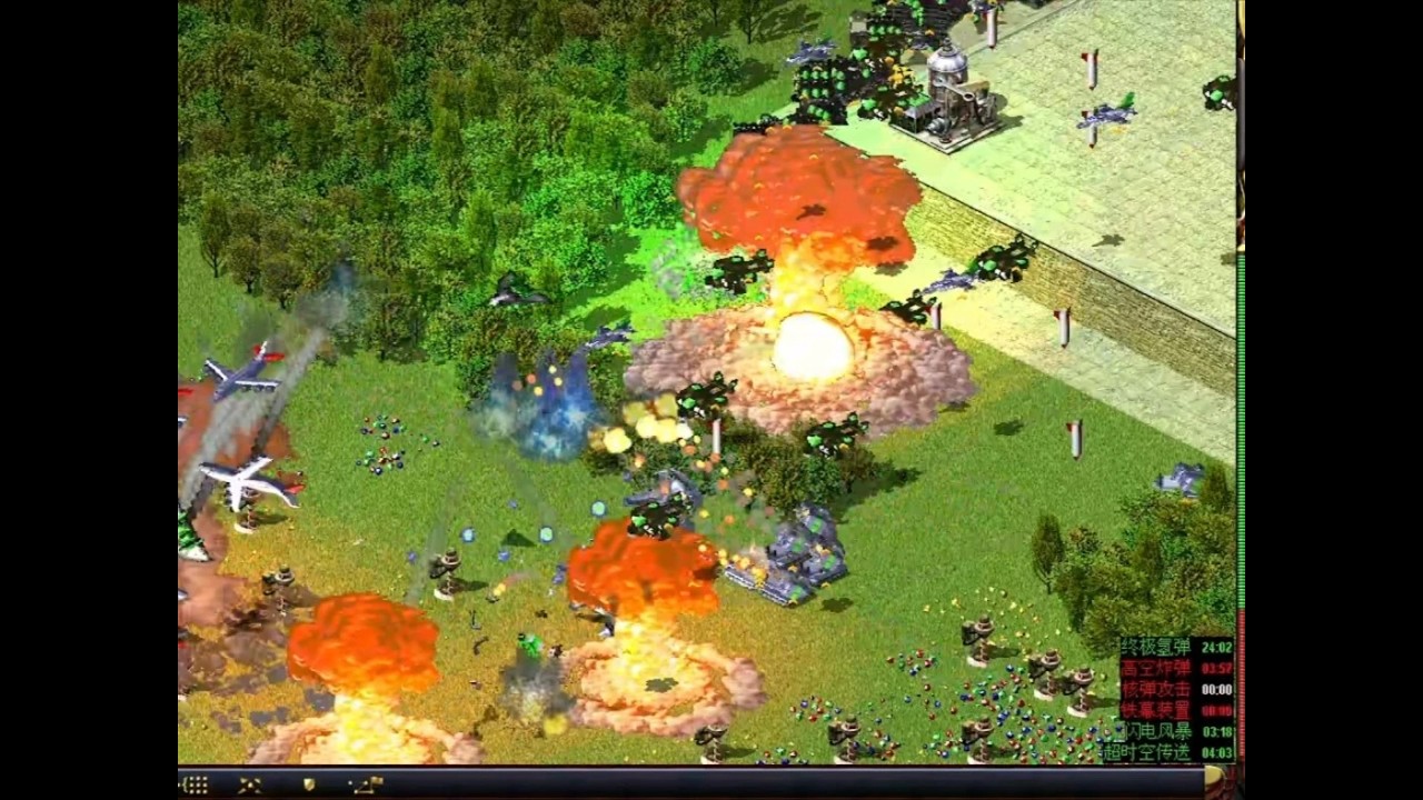 红警争霸4.9终极版；满屏恶魔礼物太爽了 #红色警戒#红警#红警争霸