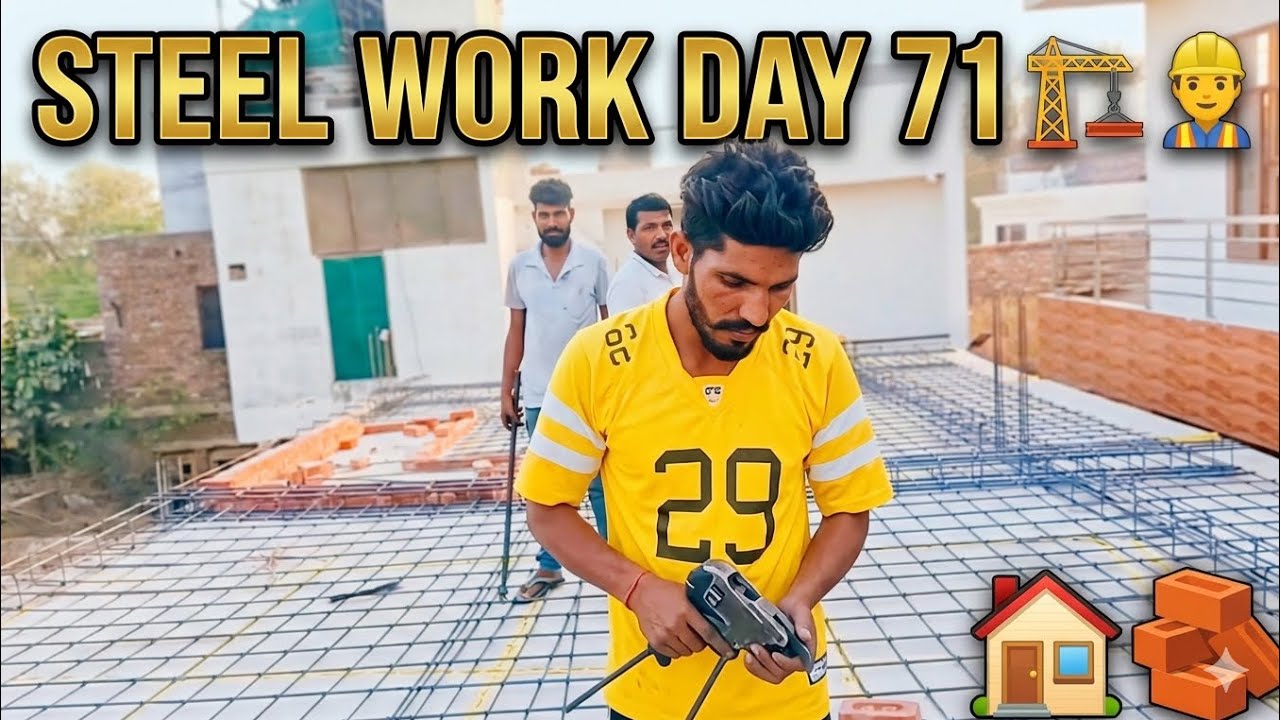Steel Work day 71 #viral #construction #minivlog #vlogsvideo #day71 