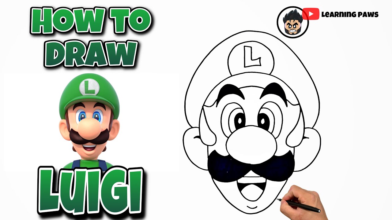 How To Draw Luigi | Super Mario Bros #luigi #drawing