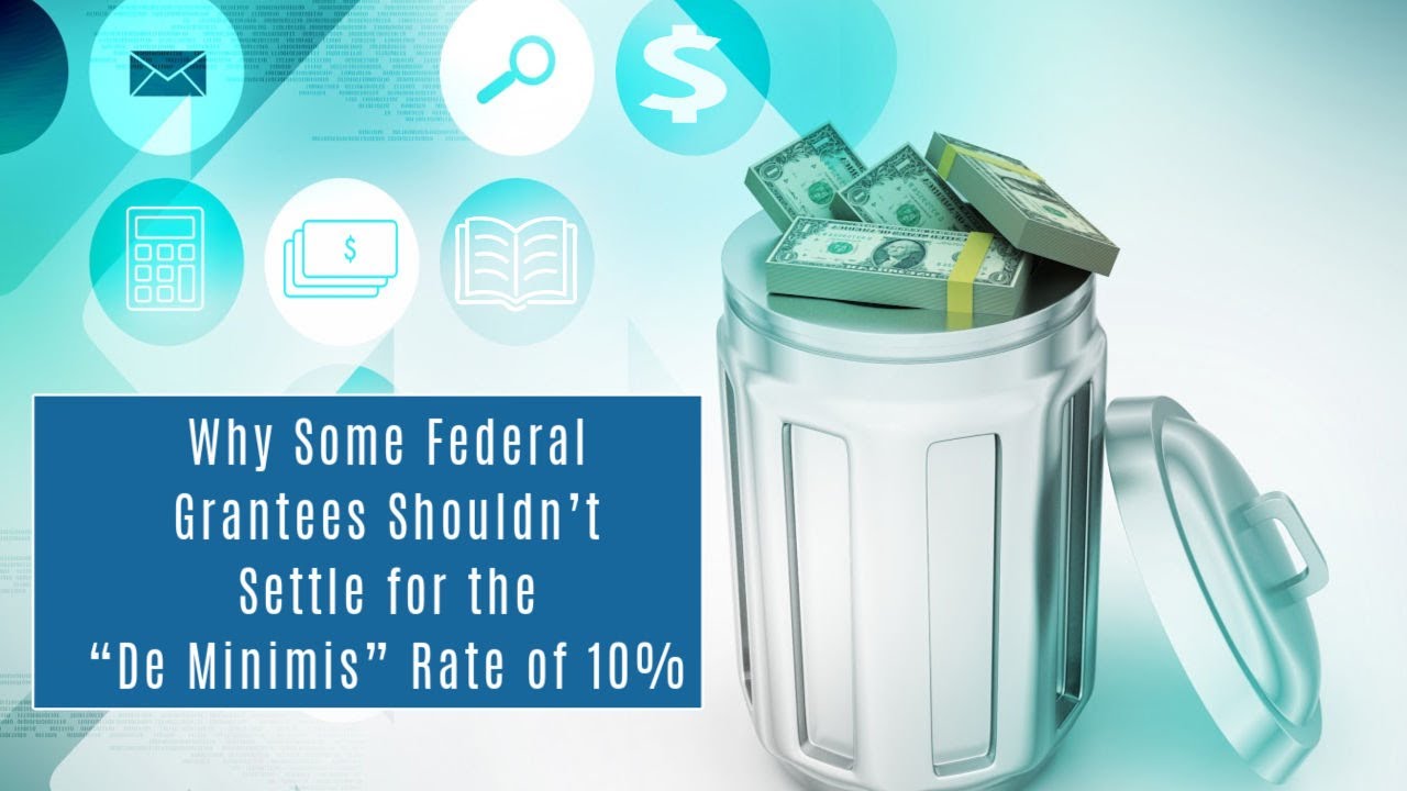 5 Reasons Not to Use the De Minimis Rate