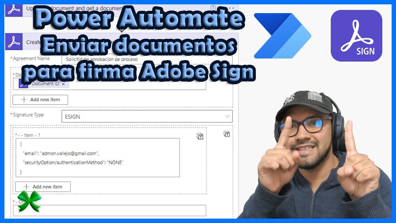 Power Automate: Enviar documentos PDF para firmar || Adobe Sign