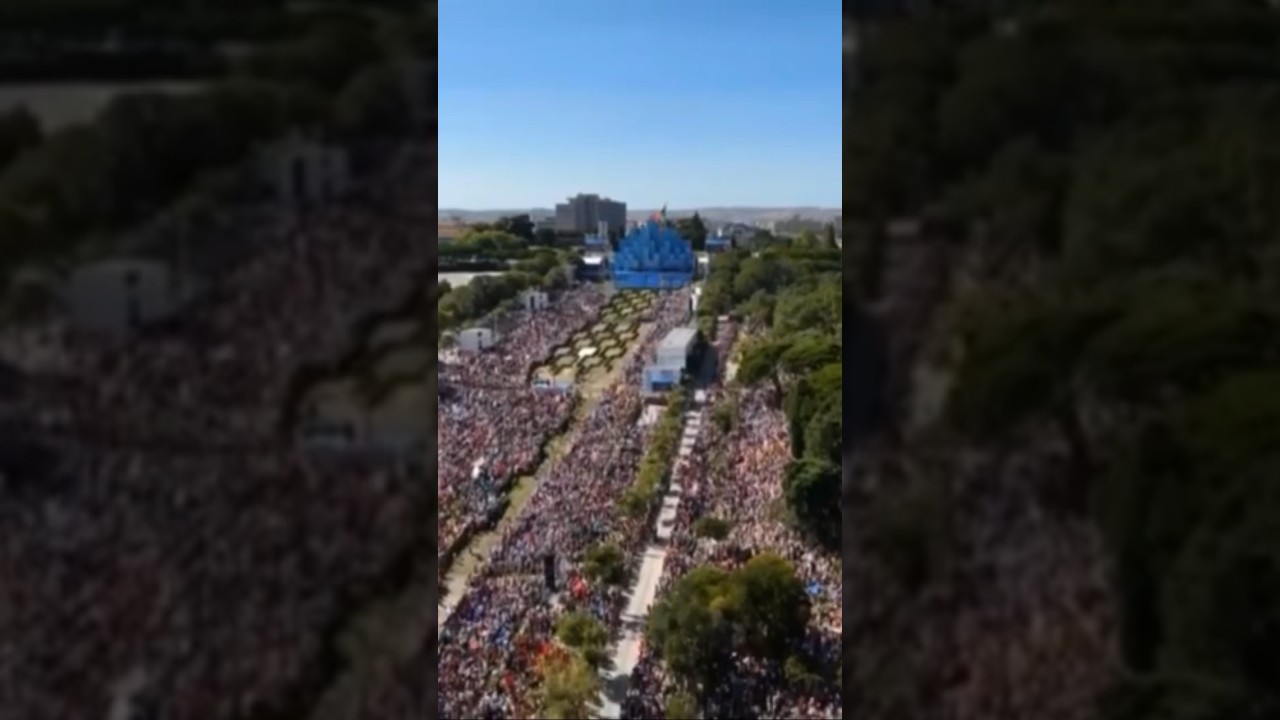 1 year after Pope Francis' encounter with 1.5 million attendees at World Youth Day Lisbon