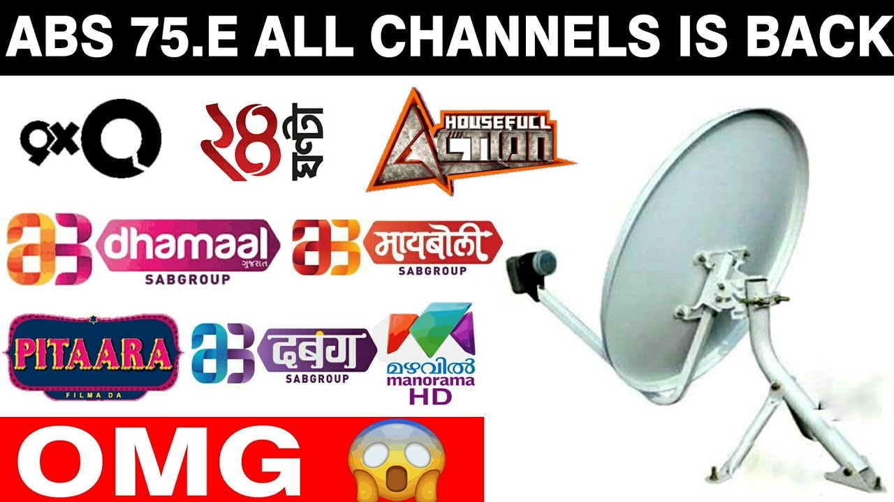 Breaking News ABS2 75.E all Channels Now Watch||ABS2 75.E All Channels Back Again||INSAT 4a 83.E