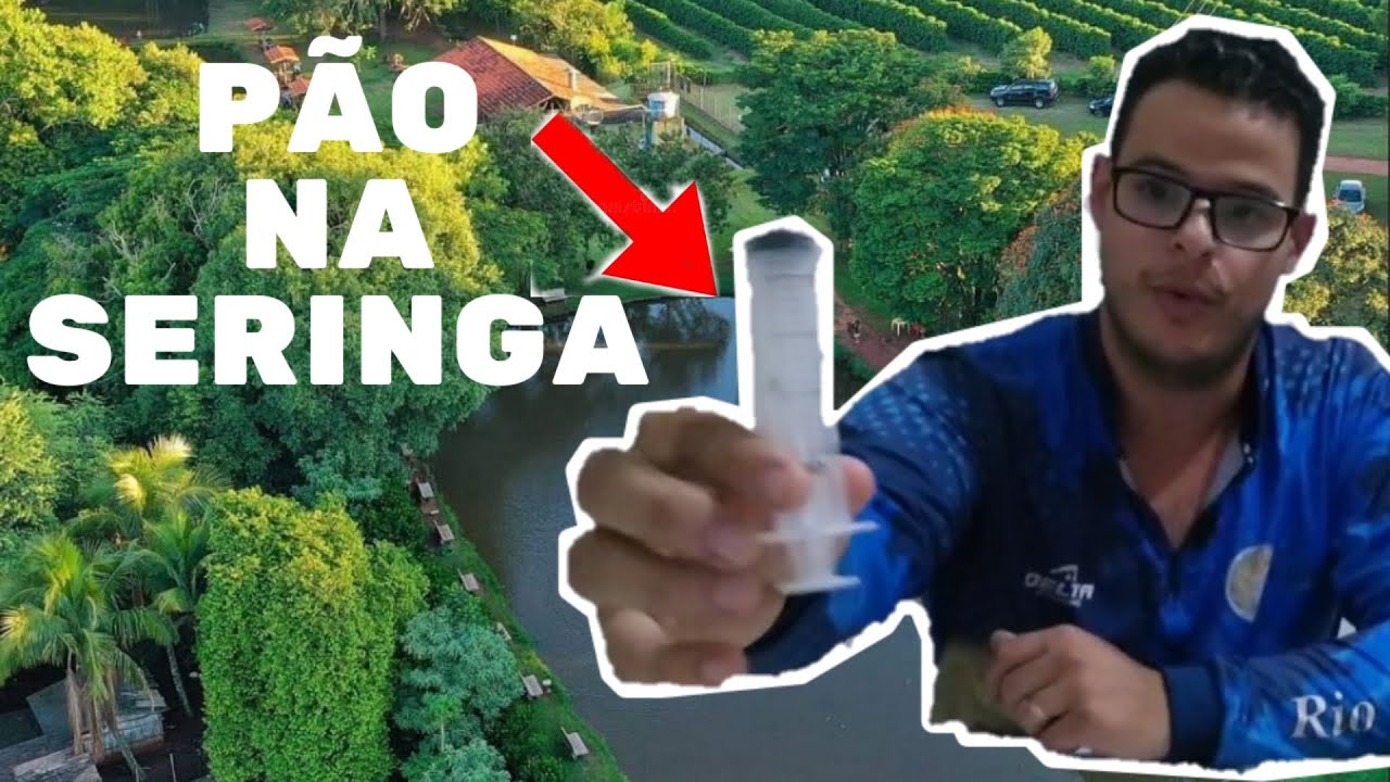 Utilizando o pão na seringa na pescaria