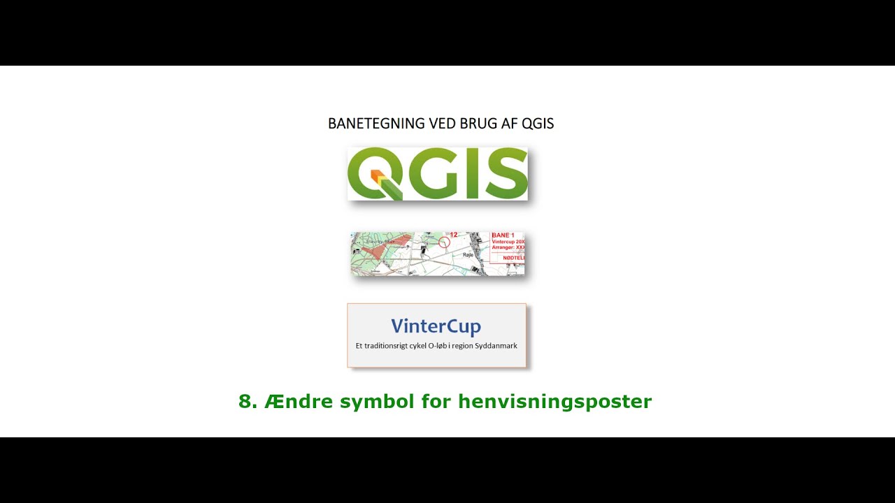 7. QGIS VCup banekorttegning: &AElig;ndre symbol for henvisninger