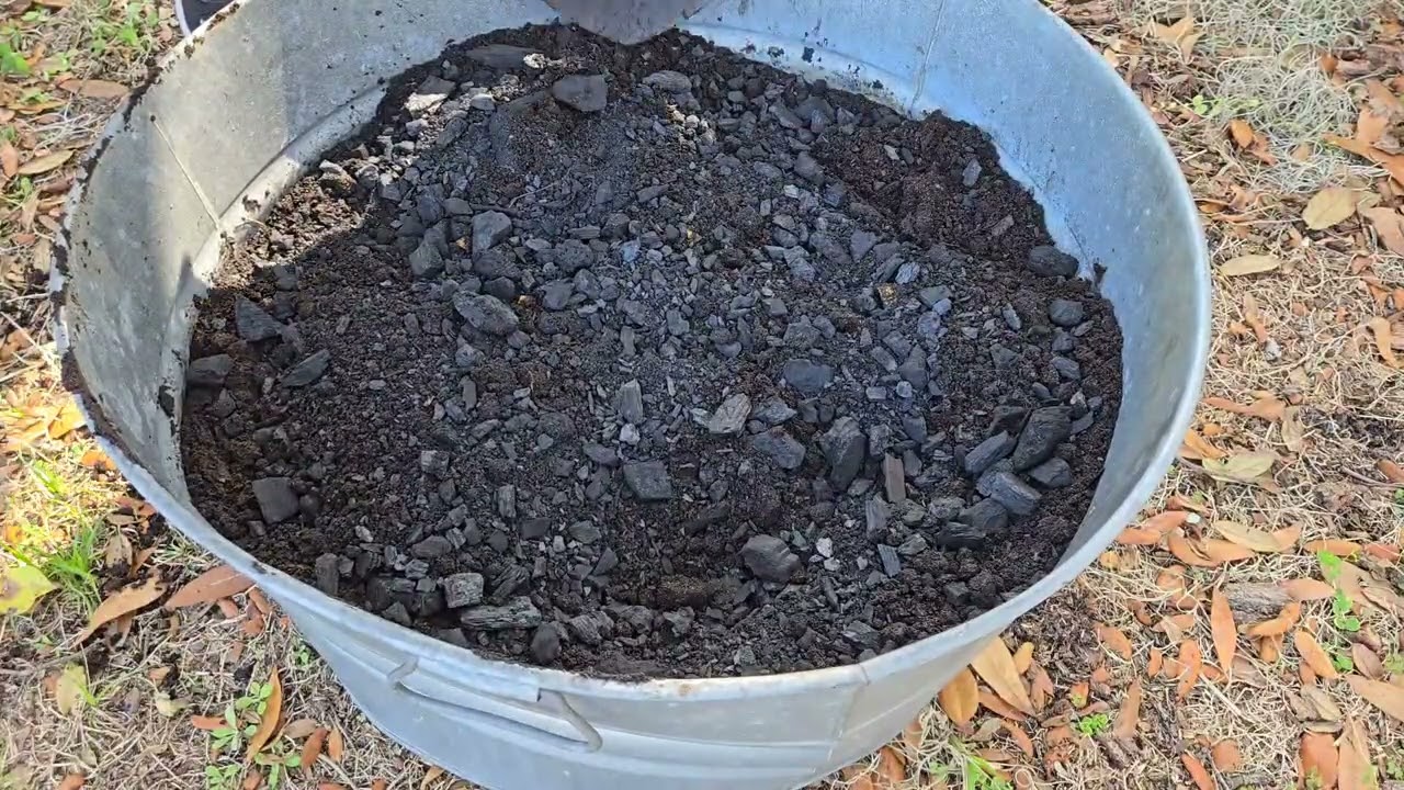 Biochar experiment during a burn ban