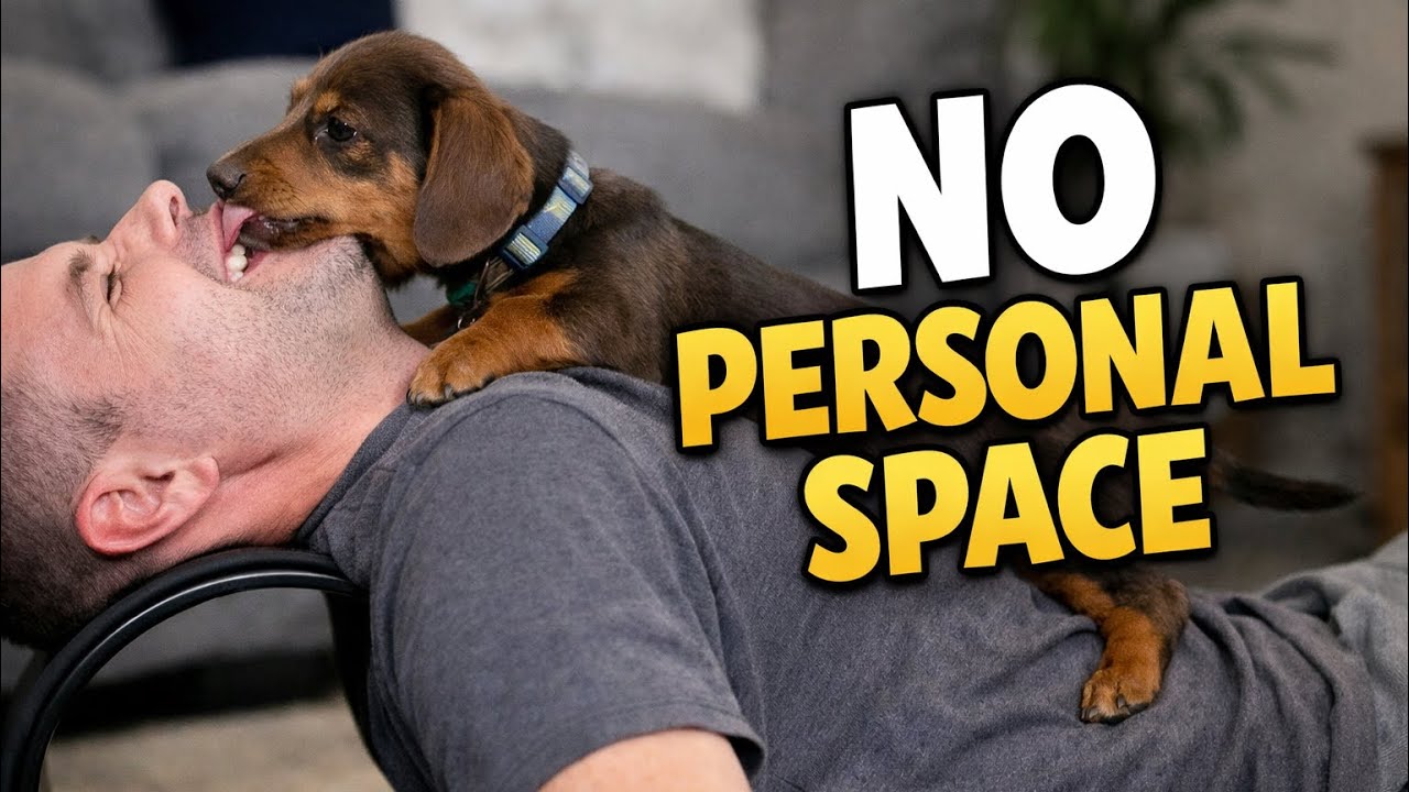 Dachshund Puppy Won’t Let Me Stretch 😂 | Clingy Doxen Moments