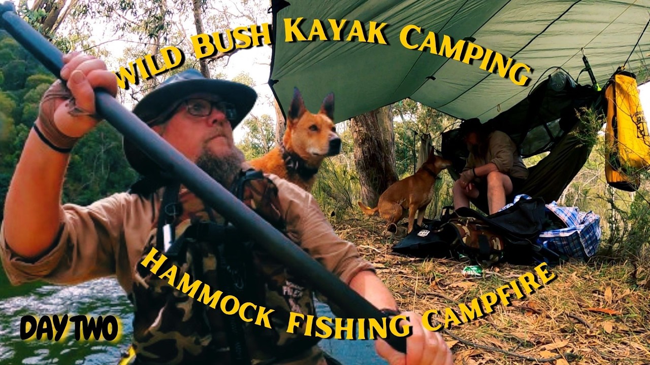Wild Bush Kayak Camping With My Dog Sunny Boy 🐾 | Hammock Camp Day 2