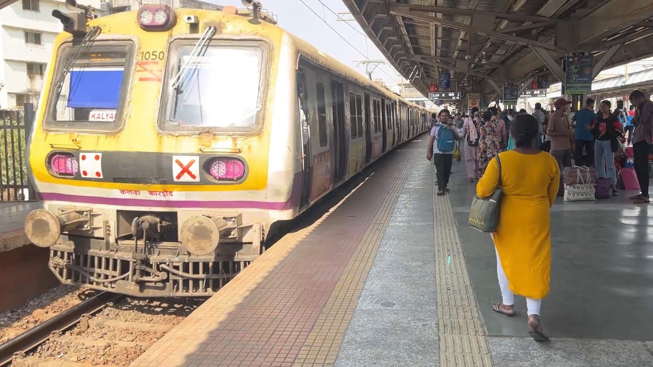 Mumbai Local Train Journey Between Dadar To Diva Jn ll Mumbai Local Back To Back Action 
