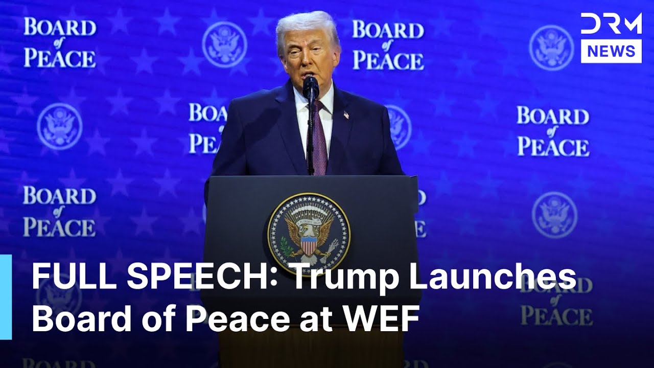 FULL SPEECH: Trump Unveils Board of Peace With Leaders From 19 Countries at Davos | AQ1B